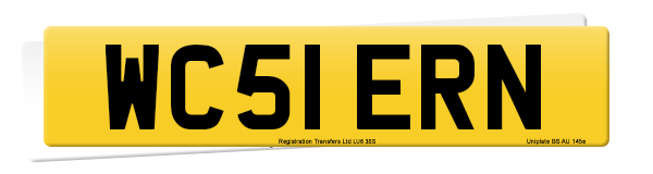 Registration number WC51 ERN